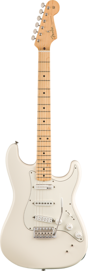 Fender EOB Stratocaster Electric Guitar Olympic White