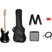 Squier Affinity Series Precision Bass PJ Pack - Black