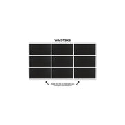 ADJ WMST Frame Trim Set for WMS Panel - 6 x 39.3’’ & 6 x 19.6’’ Trim Pieces