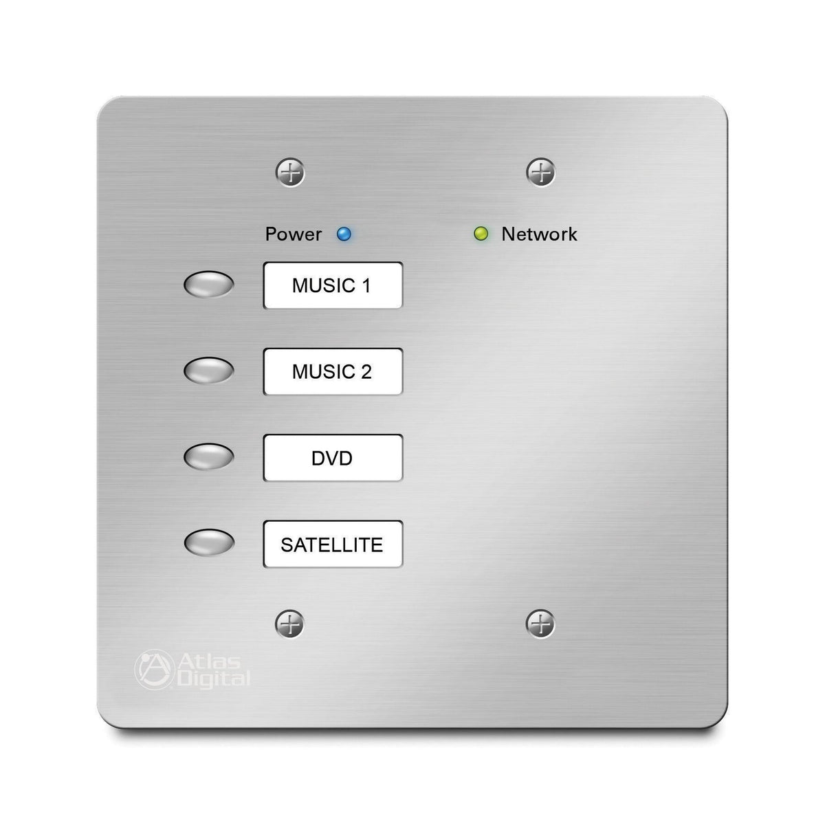 AtlasIED BBWP-S4W BlueBridge 4-Button Audio Controller, White