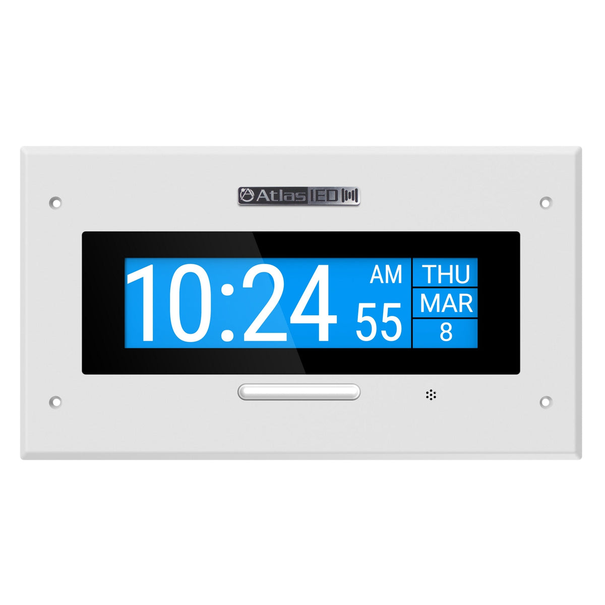 AtlasIED IP-DMF Wall‑Mount LCD Endpoint with Microphone and LED Flasher