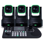 BirdDog X4E Ultra PTZ Cameras and KBD Controller Combo Professional Camera Bundle - Black