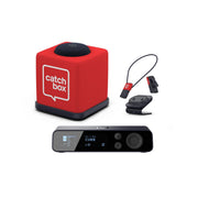 Catchbox Plus Wireless Microphone System with 4-Channel Plus Hub DSP Receiver - 1x Cube + Charger, 2x Clips + Dual Dock