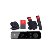 Catchbox Plus Wireless Microphone System with 4-Channel Plus Hub DSP Receiver - 1x Clip + Single Dock, 2x Sticks + Dual