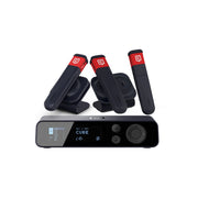 Catchbox Plus Wireless Microphone System with 4-Channel Plus Hub DSP Receiver - 3x Sticks + 1x Single Dock & 1x Dual