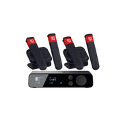 Catchbox Plus Wireless Microphone System with 4-Channel Plus Hub DSP Receiver - 4x Sticks + 2x Dual Chargers
