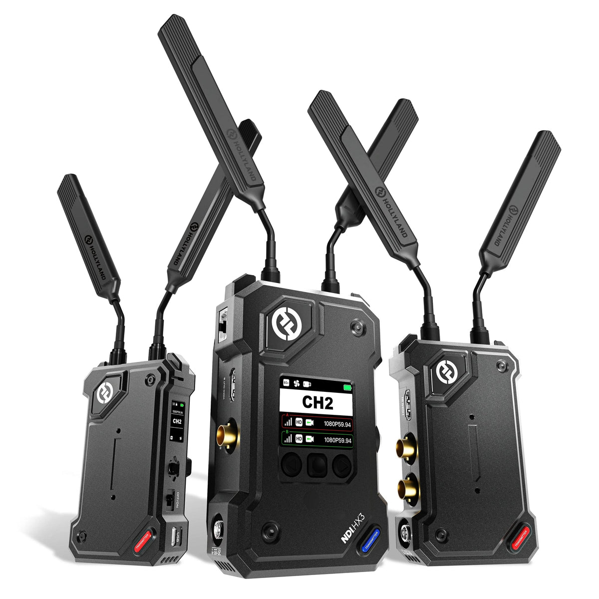 Hollyland Cosmo C2 Wireless Video Transmission System - 2 Transmitters & 1 Receiver