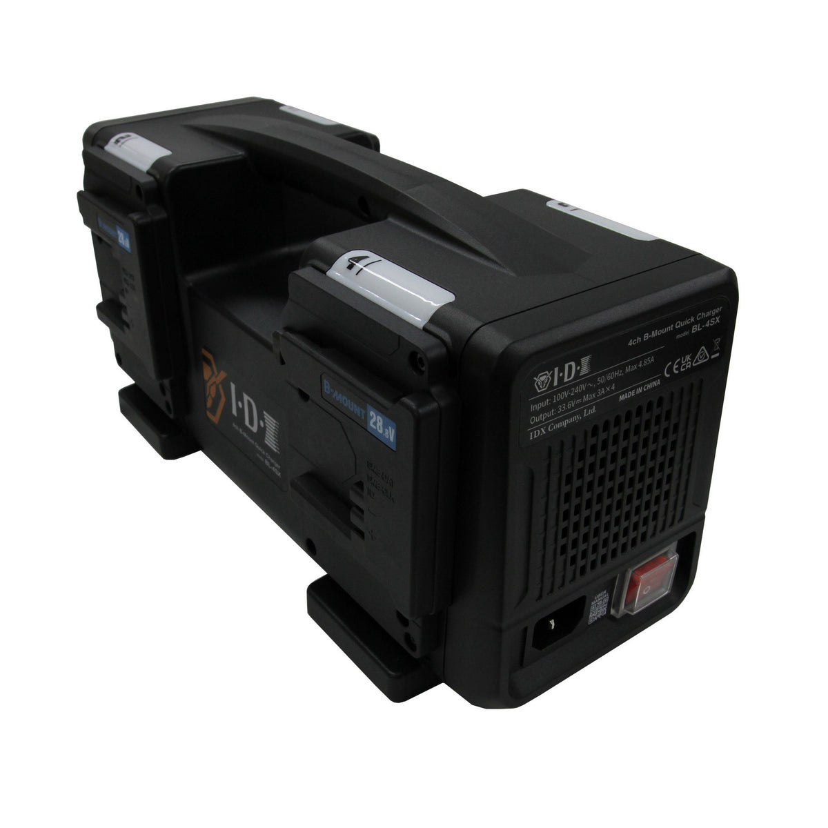 IDX BL-4SX 4-Channel Simultaneous Quick Charger, B-Mount