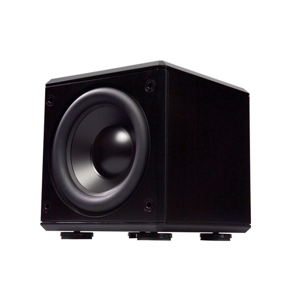 Induction Dynamics SW4 Subwoofer Black Gloss Compact Bass Driver - Black Gloss