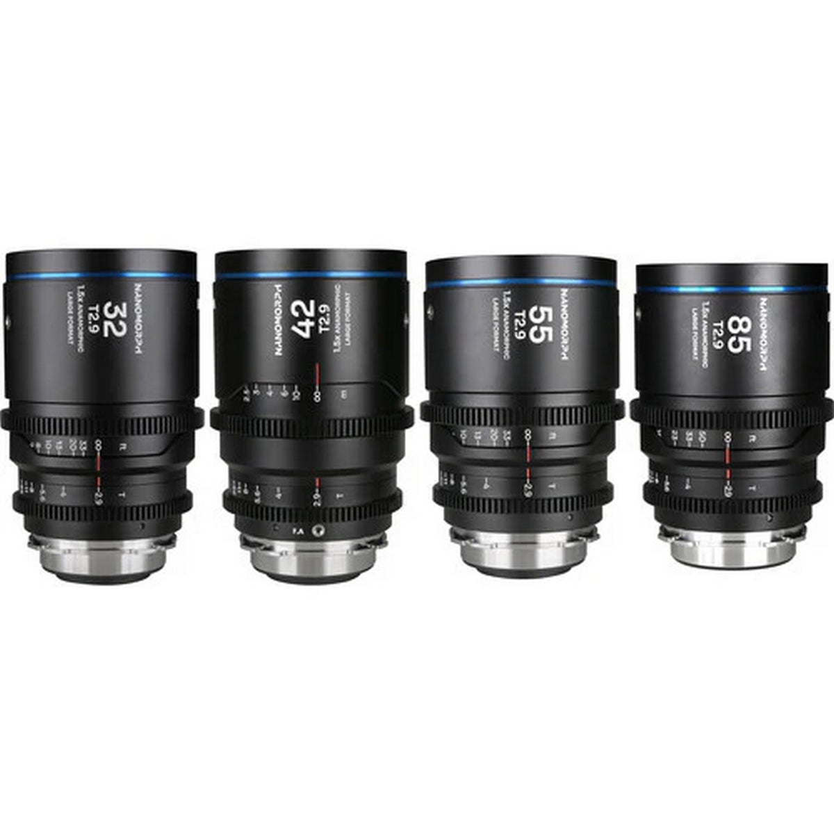 Laowa Nanomorph LF Prime 4-Lens Bundle Kit - Blue
