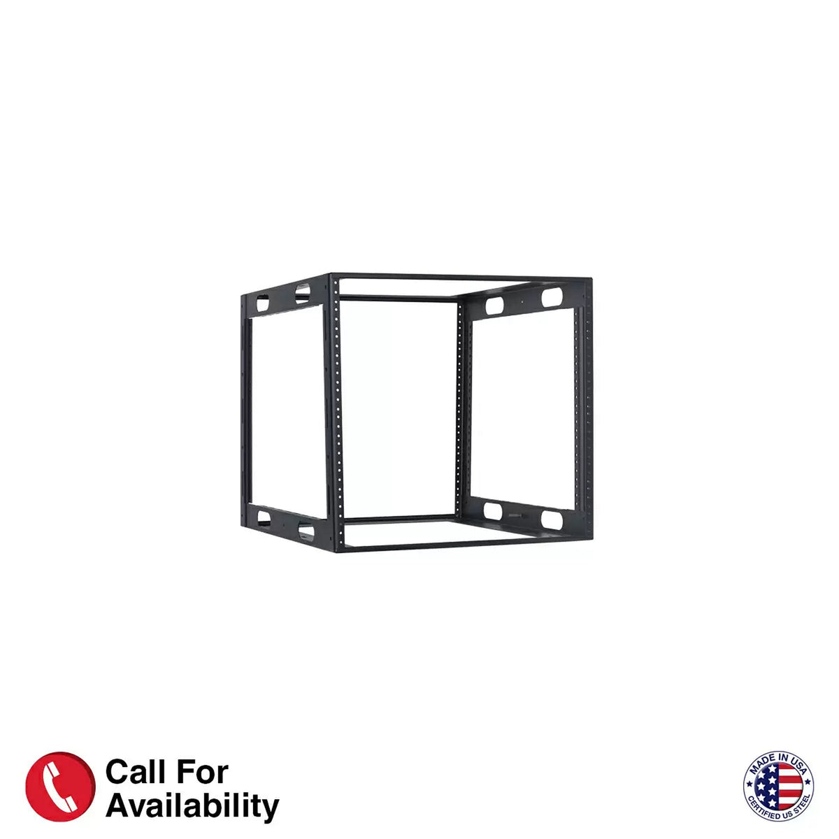 Lowell 10U x 23D Credenza Rack Secure Storage Solution