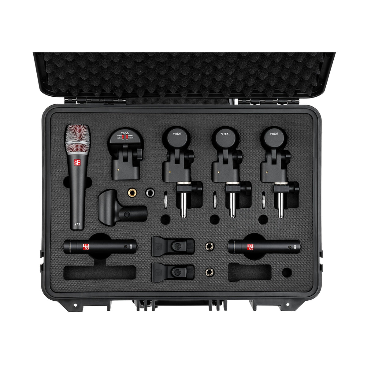 sE Electronics V PACK ARENA BLACK Drum Microphone Set