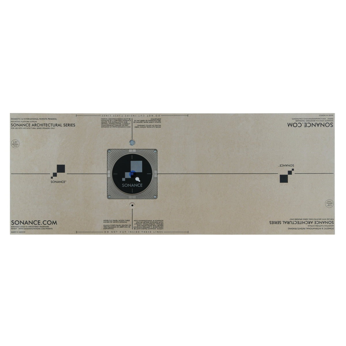 Sonance THINLINE Gypsum Mounting Platform for BPS6 Thinline Subwoofer - 1/2 inch Gypsum Platform, Round