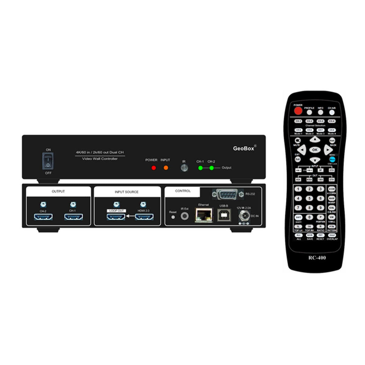 VigilLink G406s 2 Channel 4K/60 Video Wall Controller