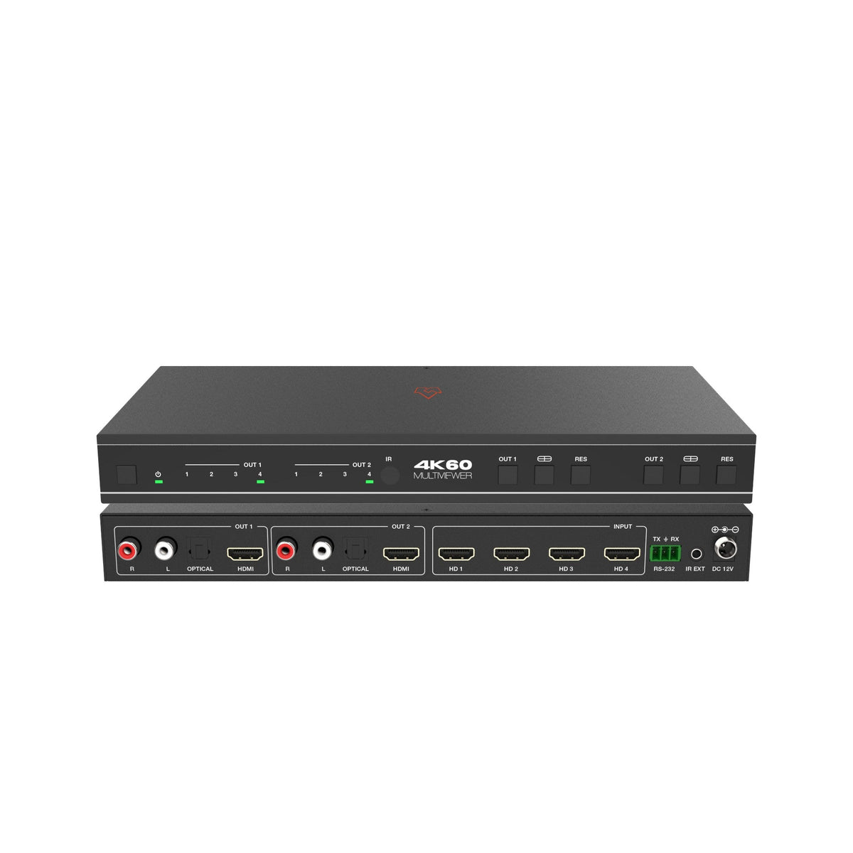 VigilLink 4x2 HDMI Matrix Switcher 18Gbps with Multi-viewer