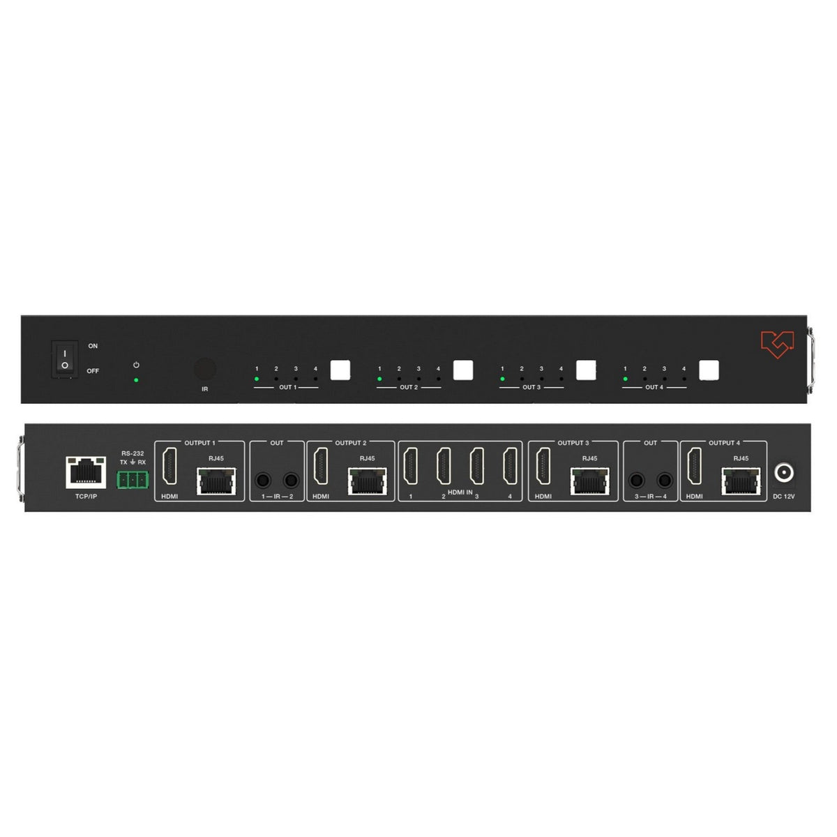 VigilLink 4x4 HDMI 2.0 Matrix Over Cat, 18Gbps