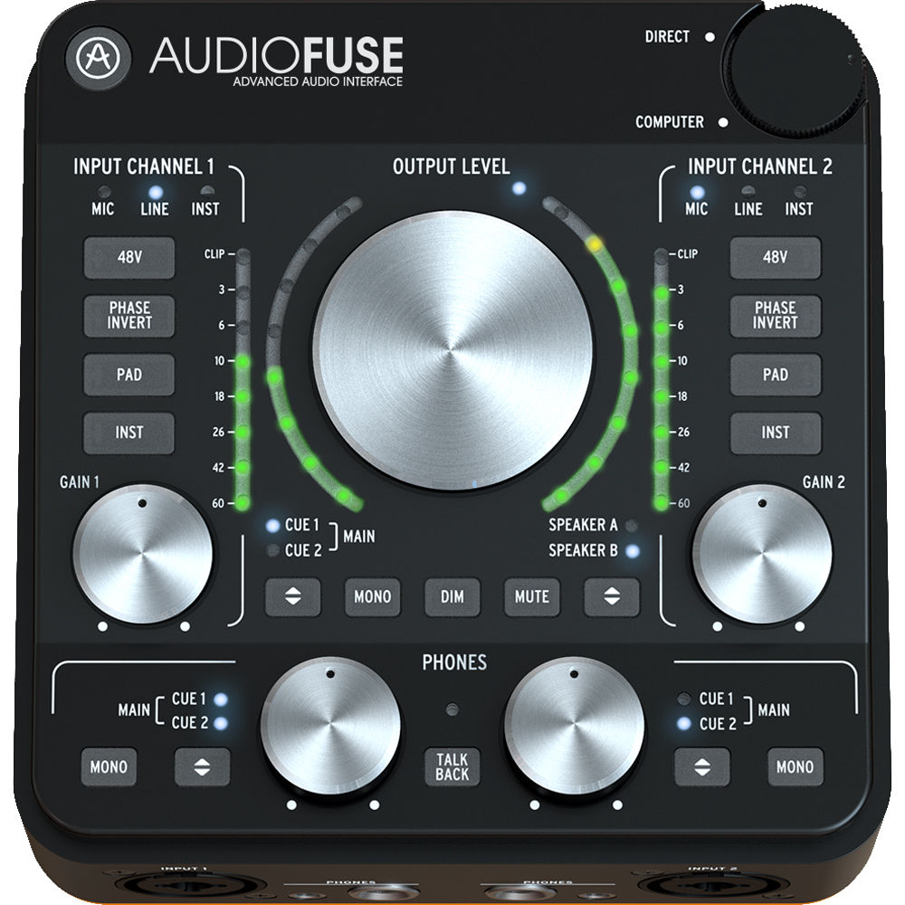 Arturia AudioFuse Rev2 USB Audio Interface - Black