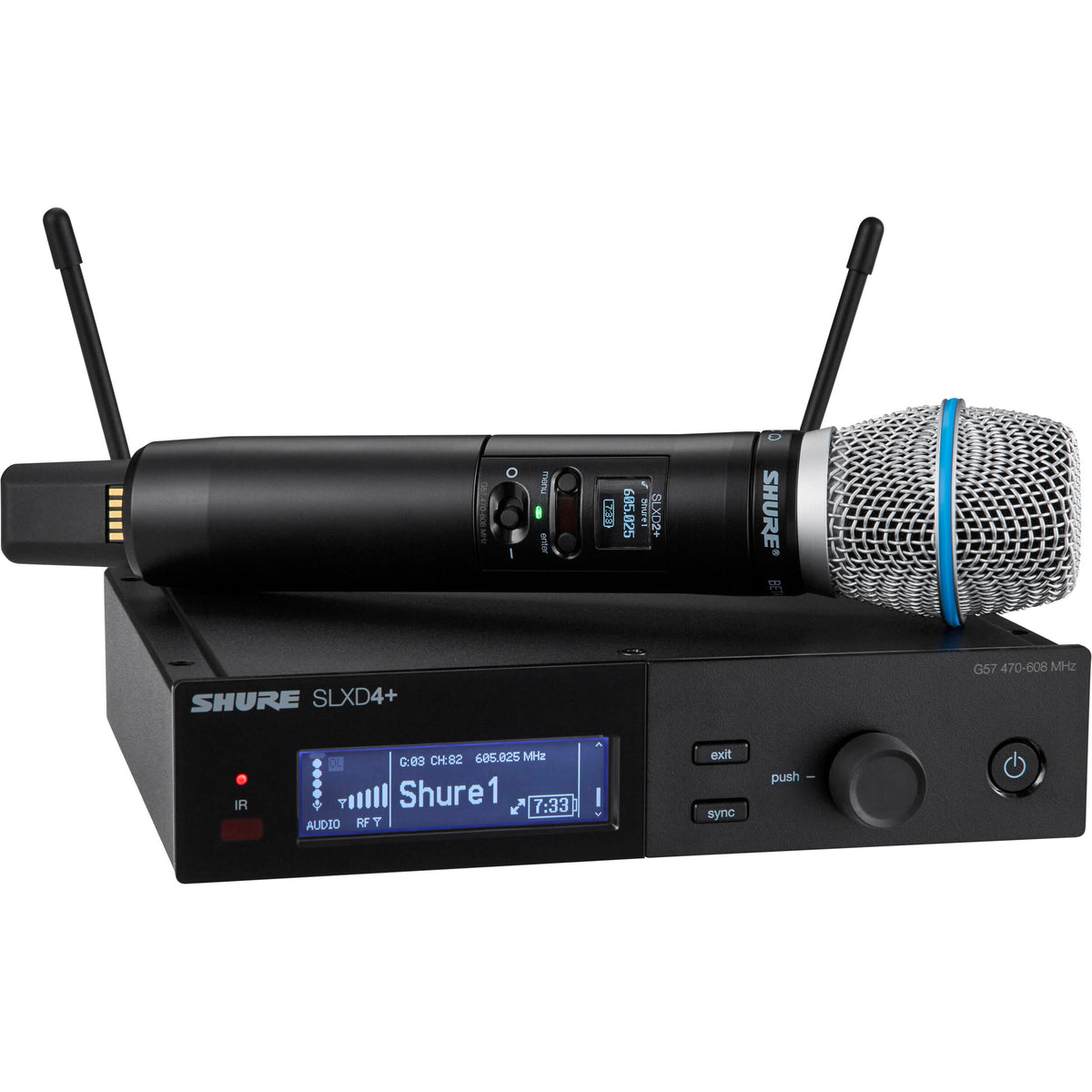 Shure SLXD24+/B87A Digital Wireless Handheld System - G57 Frequency