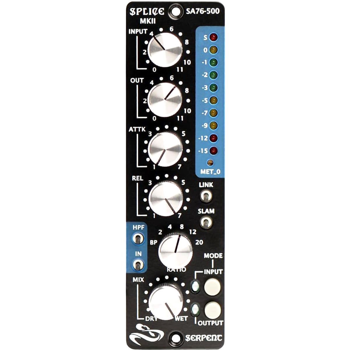 Serpent Audio SPLICE MKII SA76 1176-style 500 series FET compressor