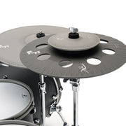 EFNOTE 7X Acoustic Designed Electronic Drum Set, Black Oak Wrap Finish