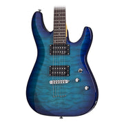 Schecter C-6 Plus Electric Guitar - Ocean Blue Burst
