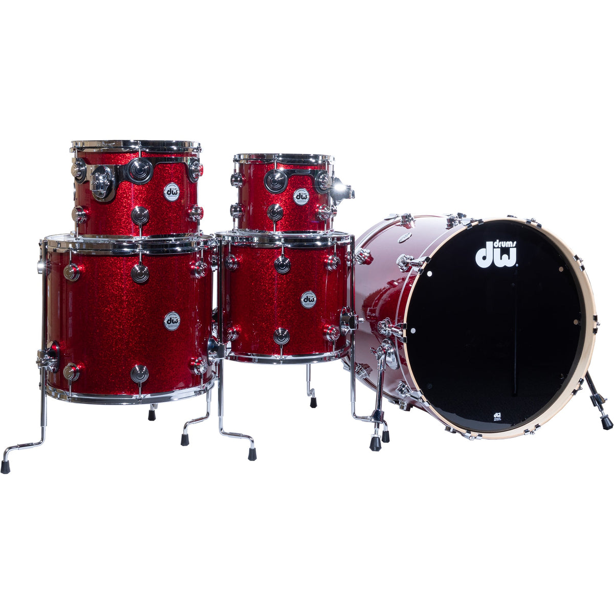 Drum Workshop Collectors Series 5-Piece Shell Kit - Red Sparkle