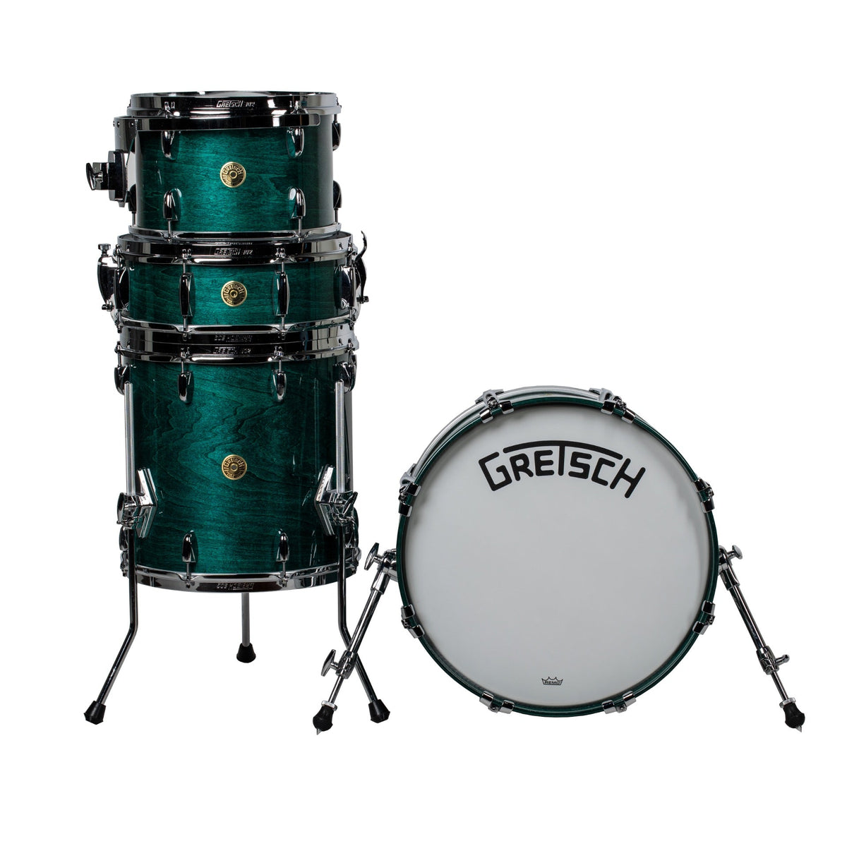 Gretsch Broadkaster 4-Piece Shell Kit - Caribbean Blue Gloss
