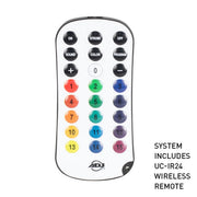 ADJ Mirage Q6 Pak Black Event Up Lighting System