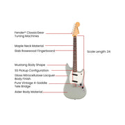 Fender Player II Mustang - Cactus Gray