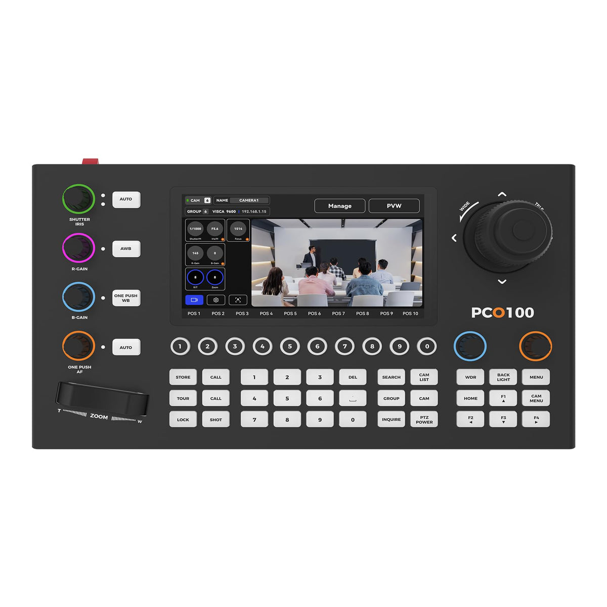 Sprolink PCO100 Professional PTZ Camera Controller 5.5in Touch 255 Cams