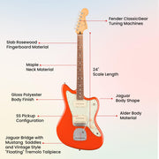 Fender Player II Jazzmaster - Rallye Orange