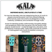 Kala KA-SCAC-B8 Gloss Solid Cedar Top Acacia 8-String Baritone Ukulele