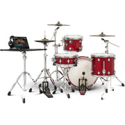 Drum Workshop DWe 4-Piece Drum Kit Bundle - Black Cherry Metallic Lacquer