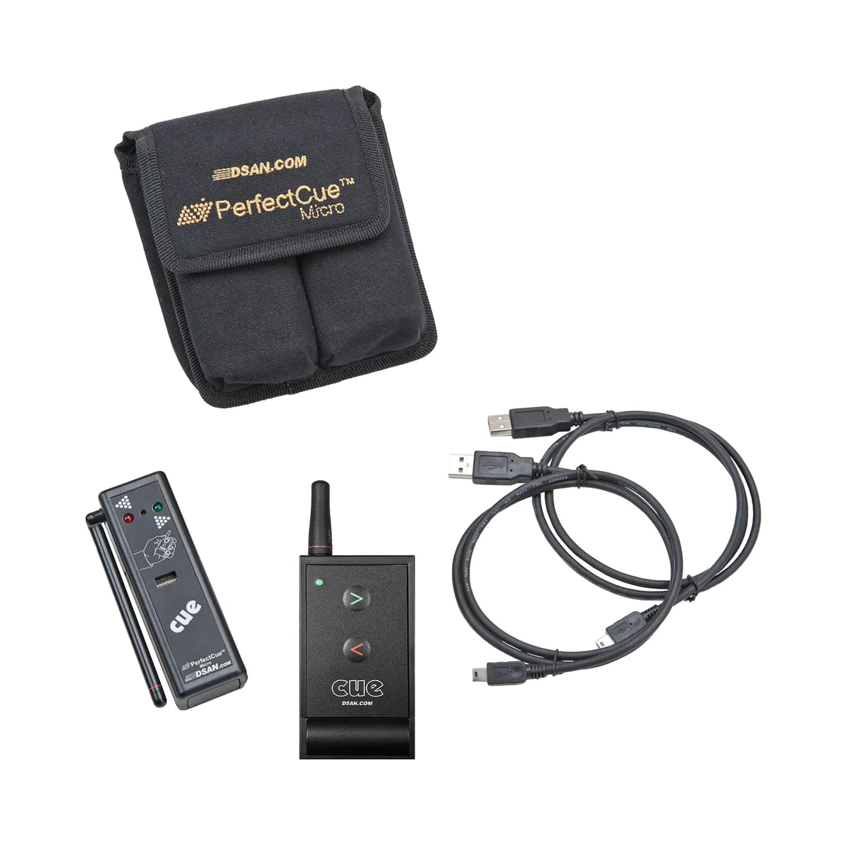 DSAN PerfectCue PC-Micro 2-Button Wireless Cueing System with PC-AS2-GRN Transmitter