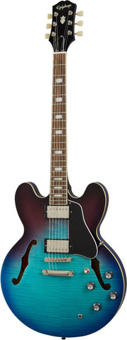 Epiphone ES-335 Figured Semi Hollow Electric Guitar, Blueberry Burst