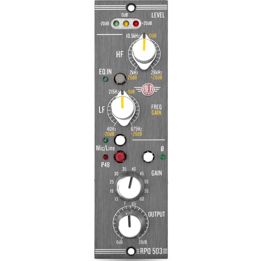 AEA RPQ503 500 Series Ribbon Mic Pre and EQ