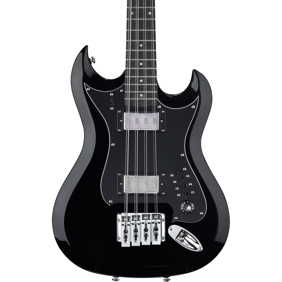Hagstrom H8II 8-String Electric Bass - Black