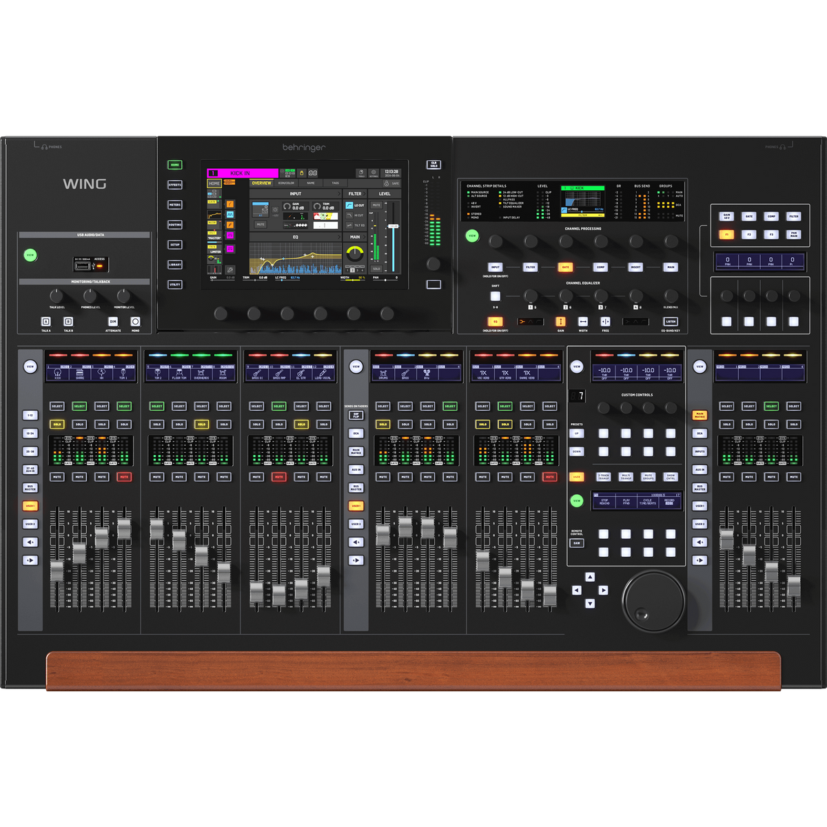 Behringer Wing 48-Channel 28-Bus Full Stereo Digital Mixing Console, Black