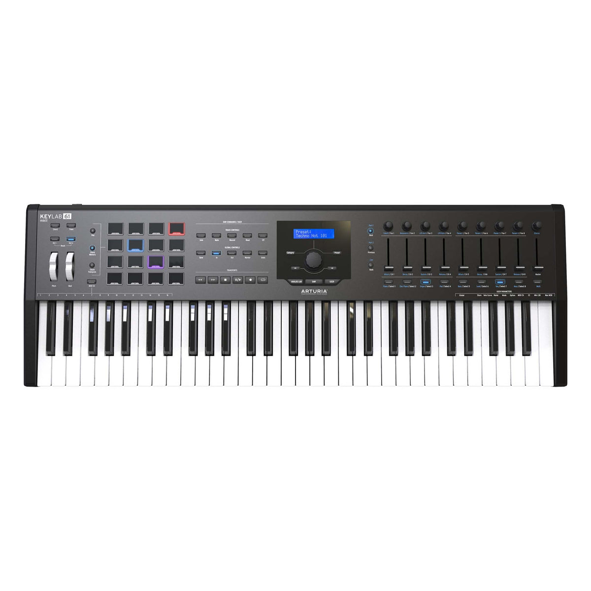 Arturia KeyLab 61 MKII Keyboard Controller (Black)