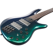 Ibanez SRMS720BCM SR Bass Workshop 4-String Multi-Scale Electric Bass, Blue Chameleon