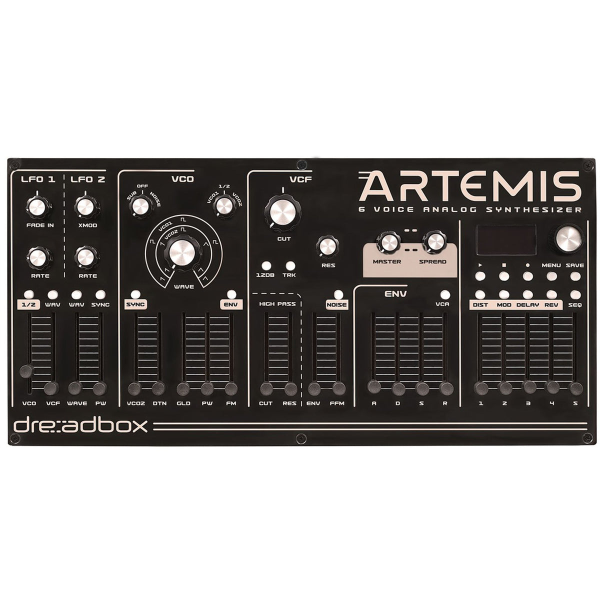 Dreadbox Artemis 6 Voice Desktop Analog Polyphonic Synthesizer