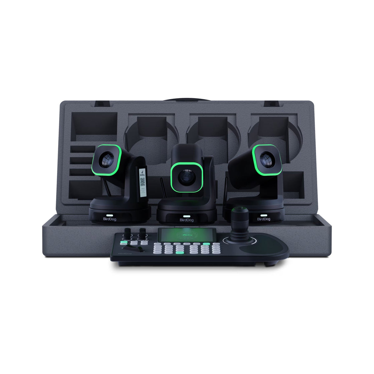 BirdDog BDX1BUNDLE-B 3x X1 PTZ Camera & KBD Controller Bundle