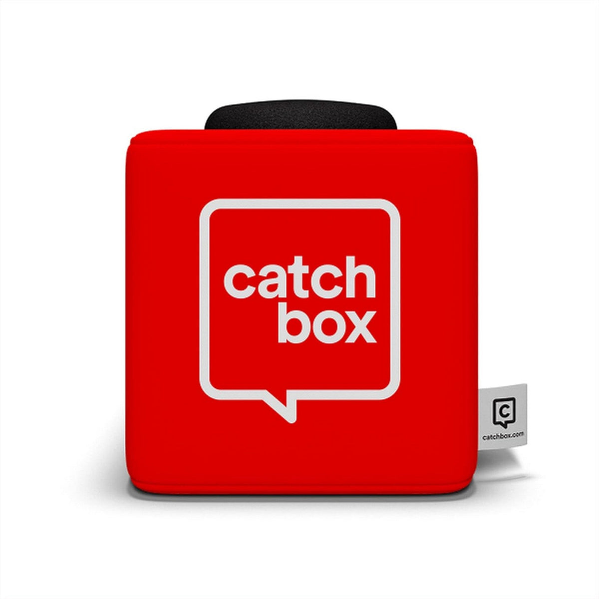 Catchbox Plus Cube with Microphone Foam Cap - Red