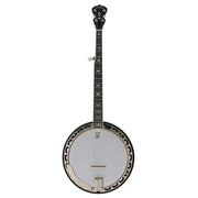 Deering White Lotus 5 String Banjo w/ Case