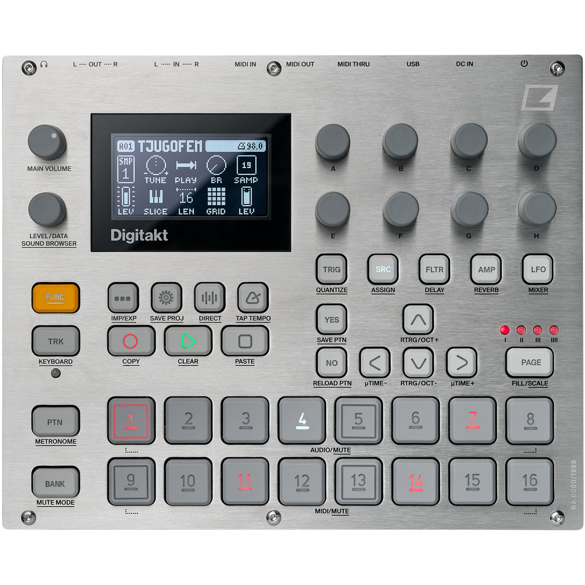 Elektron Digitakt E25 Edition 8 Track Sampling Drum Machine