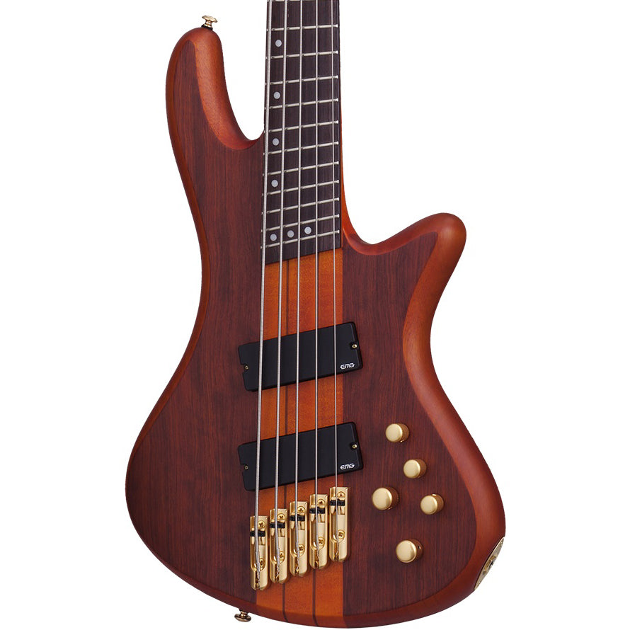 Schecter Stiletto Studio-5 FF 5 String Bass - Honey Satin